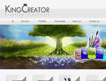 Tablet Screenshot of kingcreator.com